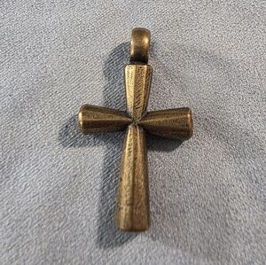 Retired James Avery Bronze Cross Pendant